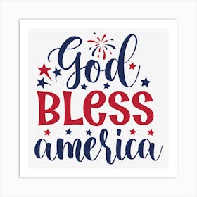 God Bless America 01 Art Print