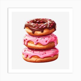 Donuts 2 Art Print