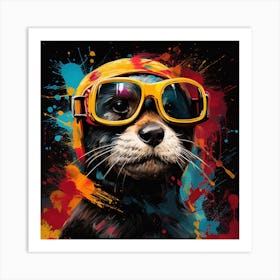 Otters Art Print