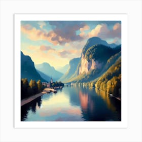 Landscape Painting 146 Art Print