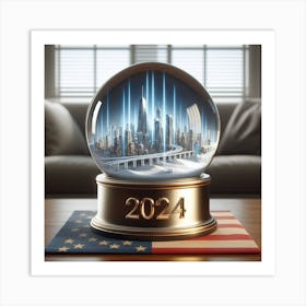 2024 Snow Globe Art Print