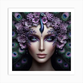 Peacock 3 Art Print