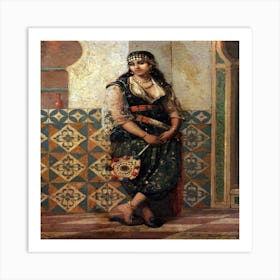 Mediterranean Woman Art Print