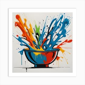 Splash Bowl Art Print