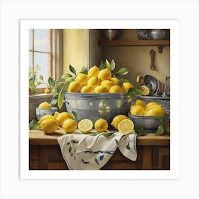 Lemons Kitchen Art Print 0 Art Print
