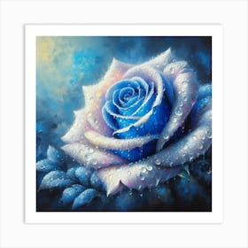 Blue Rose Art Print