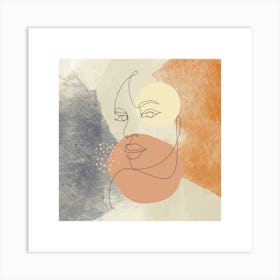 Boho art, calligraphy, face art, Scandinavian art, modern art, fine art.10 Art Print