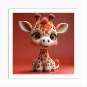 Giraffe 61 Art Print