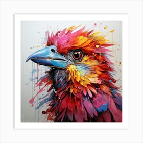 Colorful Bird 4 Art Print