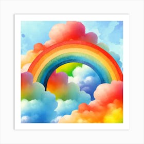 Rainbow Art ( Rainbow In The Sky) Art Print