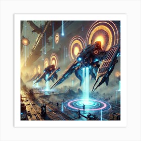 Solar Blade Striders Art Print