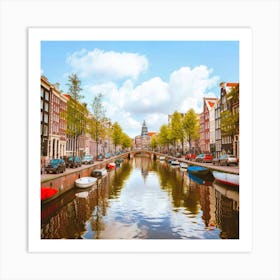 Amsterdam Canal Art Print