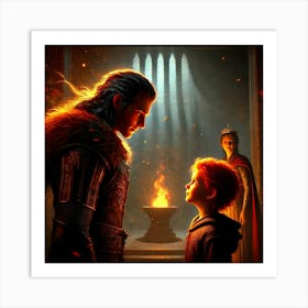 Ignis Luporum Ronan Meets Secret Child Art Print