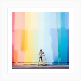 Rainbow Painting Art Print