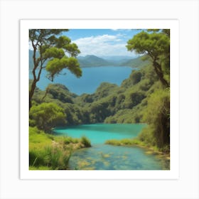 Lake - Lake Stock Videos & Royalty-Free Footage Art Print