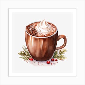 Hot Chocolate With Whipped Cream 20 Art Print