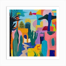 Abstract Travel Collection Tulum Mexico 4 Art Print