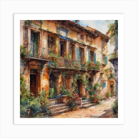 Italian Houses Art Print