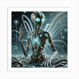 Robot Technology Art Print