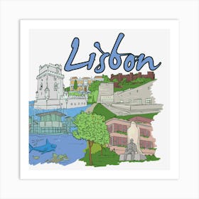 Lisbon Art Print