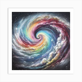 Chalk Pastel Galaxy 3 Art Print