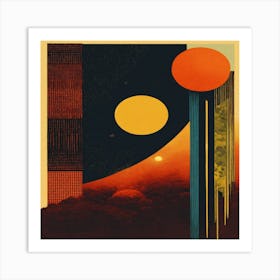 Sun And The Moon 1 Art Print