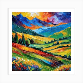 Landscape Painting 163 Art Print