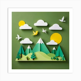 Paper Art 25 Art Print