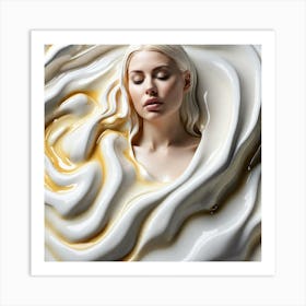 Yogurt Woman Art Print