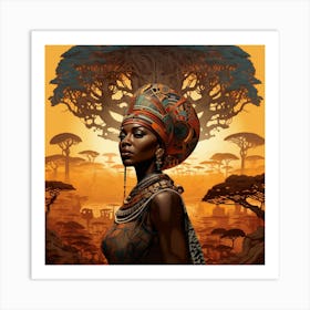 African Woman 25 Art Print