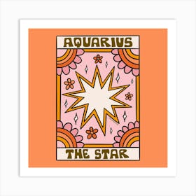 Aquarius Tarot Card Art Print