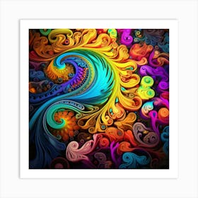 Colorful Abstract Painting Art Print