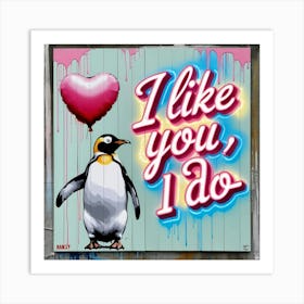 I like you, I do Art Print