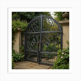 Wrought Iron Gate 9 Art Print