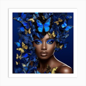 Blue Butterfly 6 Art Print