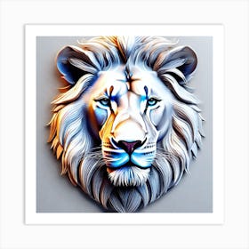 Lion Head 46 Art Print