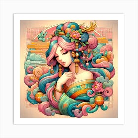 Chinese Girl 6 Art Print