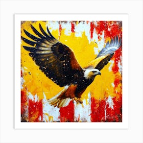 USA Eagle - Eagle In Flight Art Print