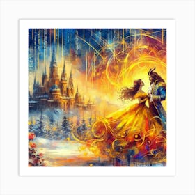 A Beauty And A Beast Dance 3 Art Print