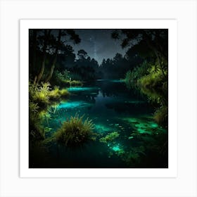 Night In The Jungle 8 Art Print