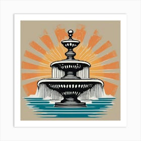 Fountain Art Print