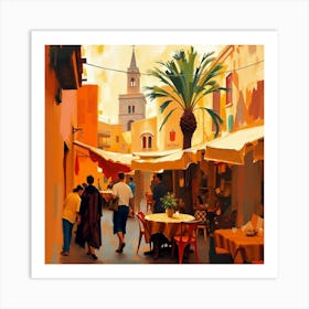 Street Scene - Stock Videos & Royalty-Free Footage Art Print