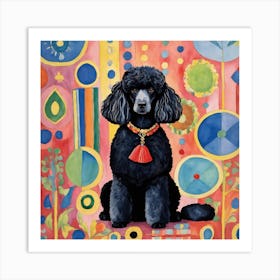 Black Poodle 1 Art Print