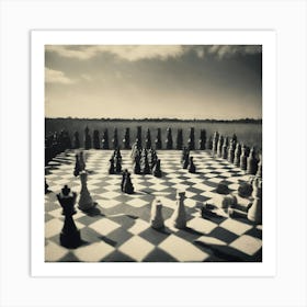 Chess Board 1 Art Print