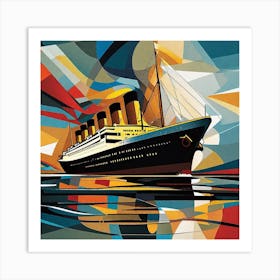 Titanic Painting Art Print