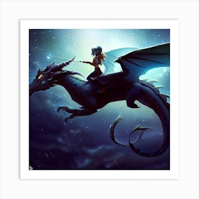 Dragon Rider Art Print