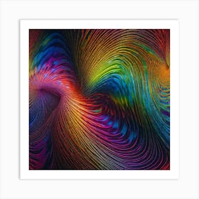 Tie-dye, mystical Art Print