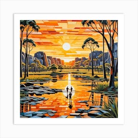 Kakadu National Park Australia Cubism Art Art Print