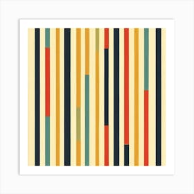 Classic Stripe Pattern , Abstract Striped Pattern Art Print