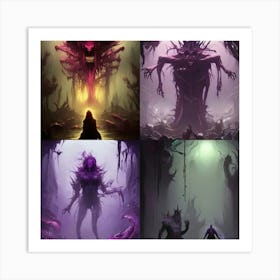 Demon Horror Art Print